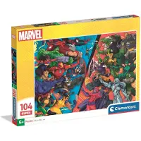 Clementoni CLE puzzle 104 SuperKolor Marvel 25059