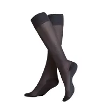 Kunert Chaussettes montantes noir chiné