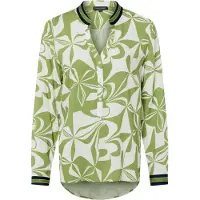 Franco Callegari Chemisier bleu nuit / olive / blanc