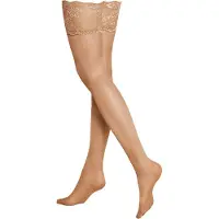 Kunert Chaussettes fines 'Satin Look 20' beige