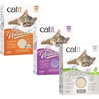 Catit Design Catit Litière à Base de Coques de Petits Pois - Inodore - 5,6 kg