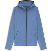 BOSS pour homme. 50531224 Sweatshirt Active blue (L), Bleu, Casuel, Sport, Multisport, Polyester