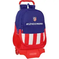 Safta Atletico De Madrid Wheeled Backpack Rouge,Bleu
