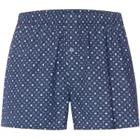 Hanro Boxers ' Fancy Woven ' bleu foncé / blanc