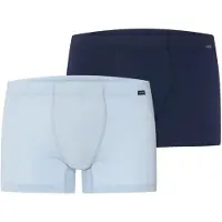 Hanro Boxers ' Cotton Essentials ' bleu clair / bleu foncé