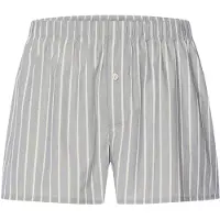 Hanro Boxers ' Fancy Woven ' gris chiné / blanc cassé