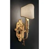 Casa Padrino Luxus Barock Wandleuchte Gold / Ivoire 13 x 14 x H. 33 cm - Lampe murale somptueuse de style baroque - Luminaires baroques - Noble & Somptueux - Qualité de luxe - Italy
