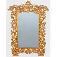 Casa Padrino Miroir baroque de luxe sur pied or - Miroir somptueux en bois massif de style baroque - Meubles baroques - Noble et somptueux