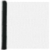 vidaXL Clôture hexagonale à fixer au sol, 50 x 1,5 m, acier revêtu de PVC