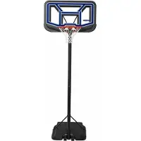Colorbaby Lifetime Portable Polycarbonate Basketball Hoop Height Adjustable 230-305 Cm Argenté Enfants