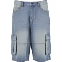 Urban Classics Relaxed Cargo Denim Shorts Bleu 40 Homme