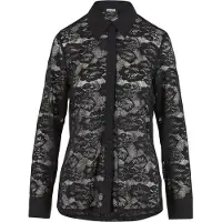 Urban Classics Lace Long Sleeve Blouse Noir XS Femme