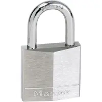 Master Lock Stainless Steel Brass Shackle Chromed Plated Padlock Argenté 40 x 24 mm