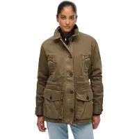 Superdry Dropped Waist Jacket Marron XL Femme