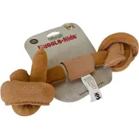 HuggleHounds Naturals os en cuir noué pour chien