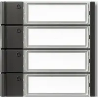 Siedle Bouton d'appel TM 700-4-0 DG gris foncé micacé (210011977-00)