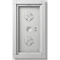 Siedle Aufputzgehäuse GA 612-2/1-01 SM silber-metallic (210012239-00)