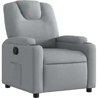 vidaXL Fauteuil relax gris clair Tissu