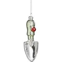House of Seasons Décoration de Noël "" en forme de petite pelle de jardin - L4 x l3 x H12 cm - Vert