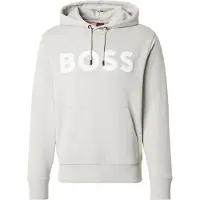 BOSS Sweat à capuche en molleton de coton avec logo oversize