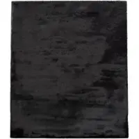 Tapis.nl Tapis en fourrure Fluffy noir 100x200 cm