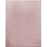 Tapis.fr Tapis en fourrure Fluffy rose 200 cm rond