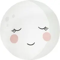 Tapis.fr Tapis pour enfant lavable Chiko beige 150 cm rond