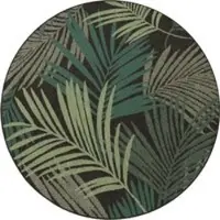 Tapis.nl Tapis d'intérieur & extérieur Ostenza noir 120 cm rond