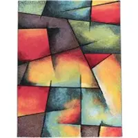 Tapis.fr Tapis moderne Samara multicolore 80x150 cm