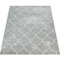 Tapis.fr Tapis Victoria gris 60x100 cm