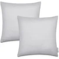 Tapis.fr Housse de coussin Chino gris 45x45 cm, 2 pièces