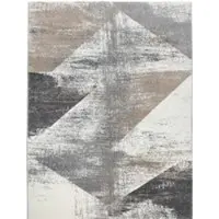 Tapis.fr Tapis moderne Merano gris 60x100 cm