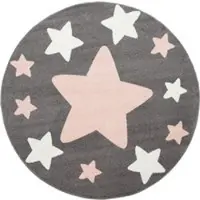 Tapis.fr Tapis pour enfants Caprise gris 200 cm rond