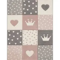 Tapis.fr Tapis pour enfants Kosmos rose 120 cm rond