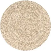 Tapis.fr Tapis en jute Vibora beige 100 cm rond