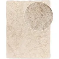 Tapis.fr Tapis à poils longs Silvana crème 60x100 cm