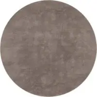 Tapis.nl Tapis moelleux Solina taupe 160 cm rond
