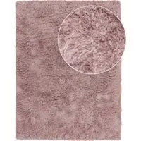 Tapis.fr Tapis à poils longs Silvana rose 120x160 cm