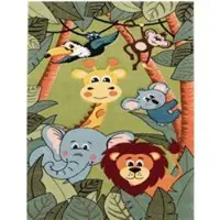 Tapis.fr Tapis moderne Diamora vert 80x150 cm