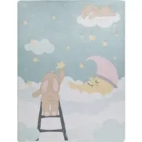 Tapis.fr Tapis pour enfant lavable Chiko turquoise 155x230 cm