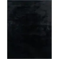 Tapis.fr Tapis moelleux Solina noir 120x170 cm