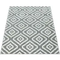 Tapis.fr Tapis moderne Bella blanc 140x200 cm