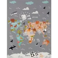 Tapis.nl Tapis pour enfants Bini gris 140x200 cm