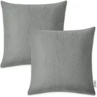 Tapis.nl Housse de coussin Chino anthracite 45x45 cm, 2 pièces