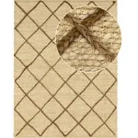 Tapis.fr Tapis en jute Sakira crème 240x340 cm