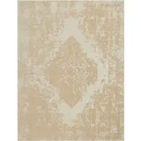 Tapis.fr Tapis tissé á plat Marbella sable 80x150 cm