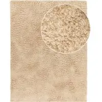 Tapis.fr Tapis à poils longs Silvana beige 120x160 cm