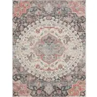 Tapis.fr Tapis d'intérieur & extérieur Torino gris 160 cm rond