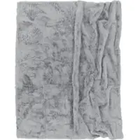 Tapis.fr Couverture douce Fluffy gris 200x240 cm