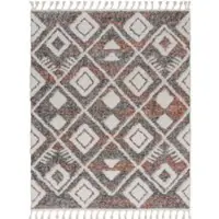 Tapis.fr Tapis à poils longs Mendoza multicolore 140x200 cm